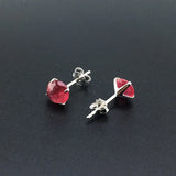 Natural Spinel Earrings Sterling 925 Silver Fine Jewelry Women Lady