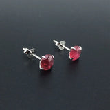 Natural Spinel Earrings Sterling 925 Silver Fine Jewelry Women Lady