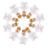 10pc Clear Wishing Bottle Pendants Empty Cork Hand-Blown Vial Necklace
