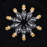 10pc Clear Wishing Bottle Pendants Empty Cork Hand-Blown Vial Necklace