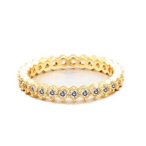 CZ Wedding Ring Women Sparkle Cubic Zirconia Jewelry
