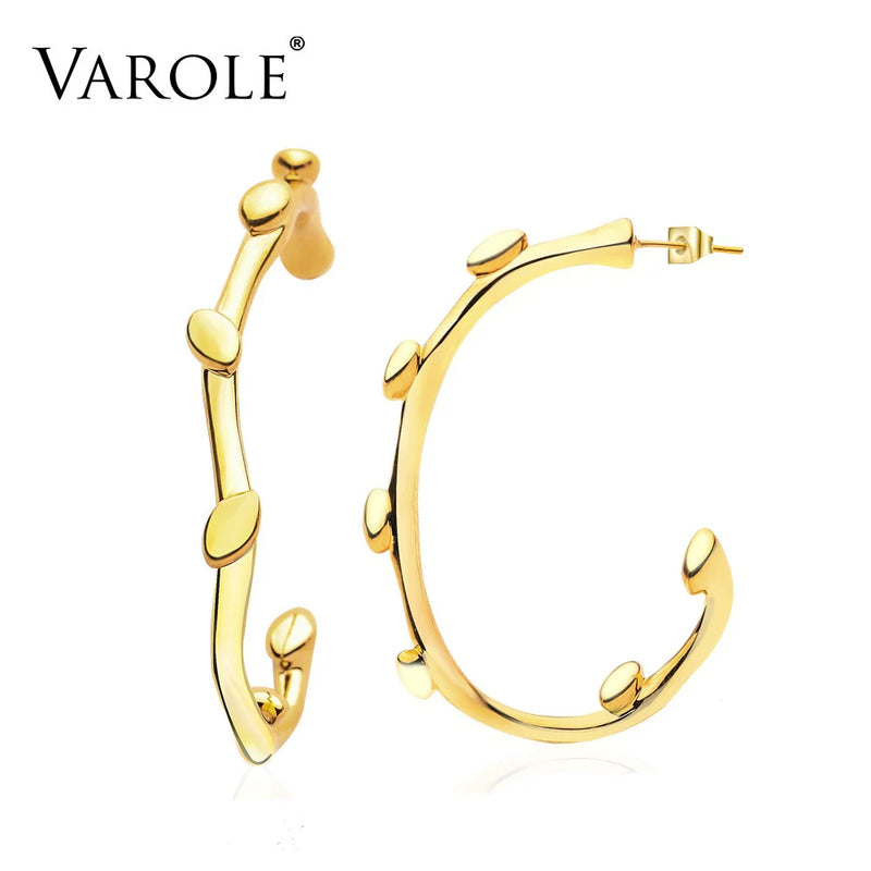 Geometric Circle Hoop Earrings Women's Jewelry Gift