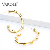 Geometric Circle Hoop Earrings Women's Jewelry Gift