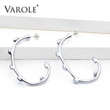 Geometric Circle Hoop Earrings Women's Jewelry Gift