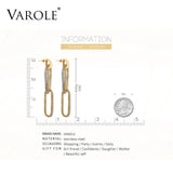 Corn Chain Drop&Dangle Earrings For Women Long Stainless Steel Earings