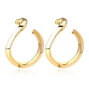 Curved Shape Piercing Hoop Earring For Women Brincos Earrings
