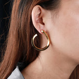Curved Shape Piercing Hoop Earring For Women Brincos Earrings