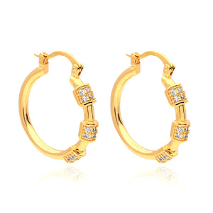 Crystal Hoop Earrings Circle Earrings For Women Jewelry Gift