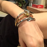 Copper Bracelet Open Bangle Cuff for Women