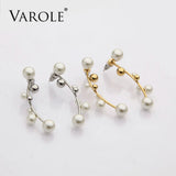 Silver Mismatched Cuff Earrings for Women