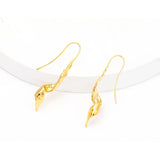 Silk Scarves Drop Earrings Wedding Jewelry