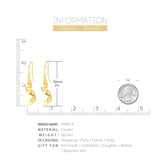 Silk Scarves Drop Earrings Wedding Jewelry