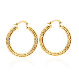Geometric Hollow Out Circle Hoop Earrings for Women