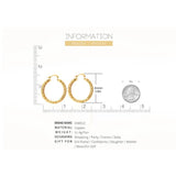 Geometric Hollow Out Circle Hoop Earrings for Women