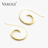 Graceful Curve Hoop Earrings For Women Long Earings Jewelry Lady Oorbellen
