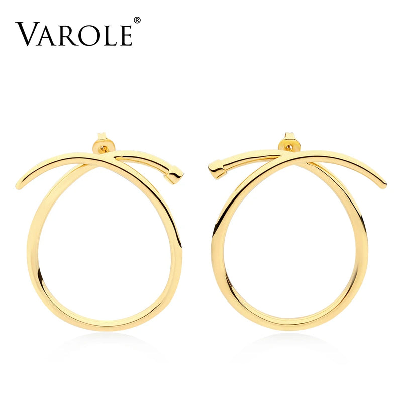 High Knotted Hoop Earrings for Women