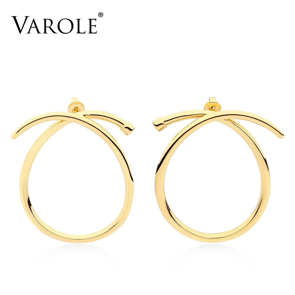 High Knotted Hoop Earrings for Women