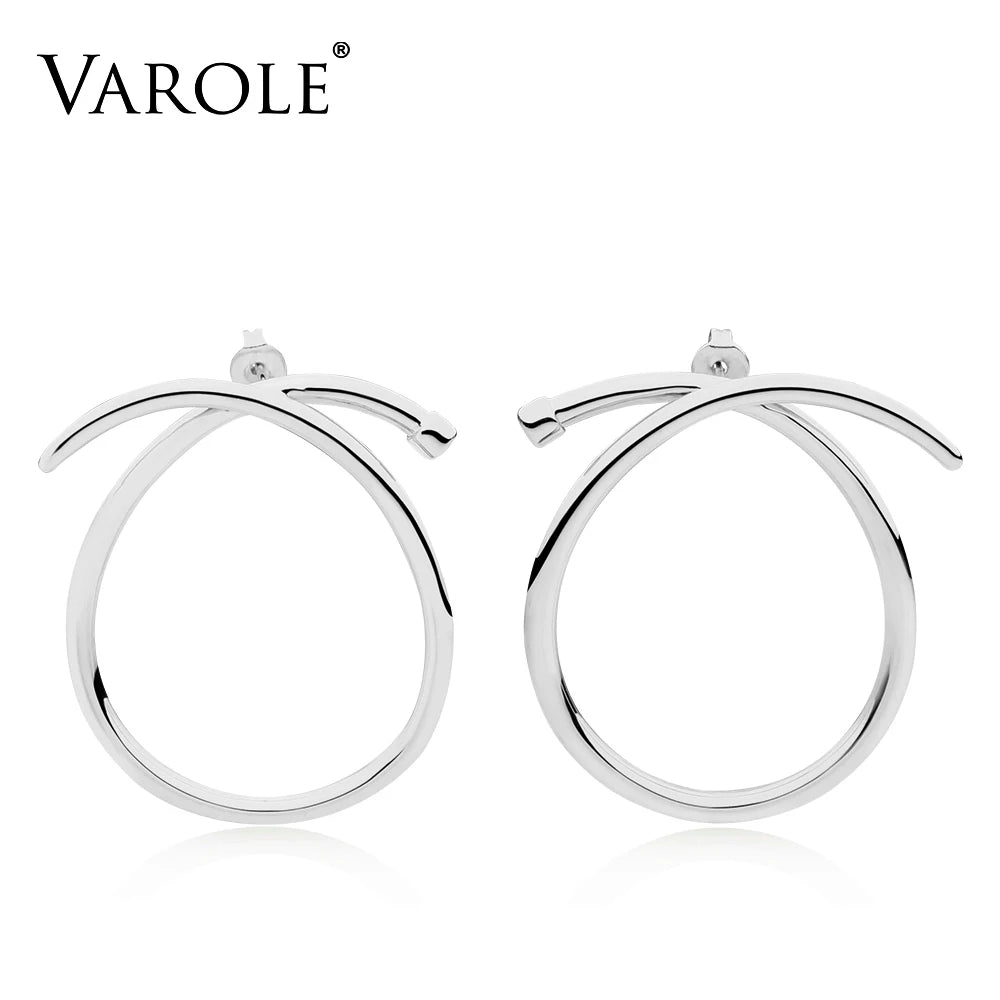 High Knotted Hoop Earrings for Women
