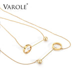 Pearl & Ball Choker Necklace Stainless Steel Women Chocker