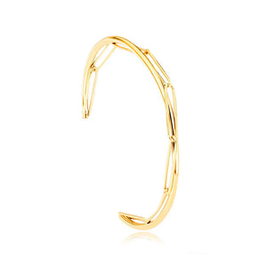 Minimalist Line Chain Cuff Bracelets for Women