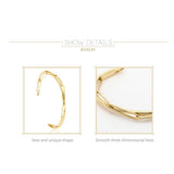 Minimalist Line Chain Cuff Bracelets for Women