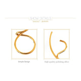 Stainless Steel Clip On Earrings for Women