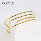 Paperclip Cuff Bracelet Manchette Armband Bangle For Women