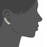 Crystal Ear Cuff Clip Drop Earrings Cubic Jewelry Women Statement Gift