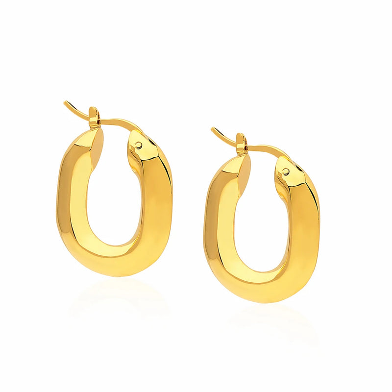 Geometry Hoops Earrings Jewelry Kolczyki