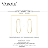Smooth Lines Drop Round Earrings 100% Copper High Plated Gift