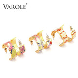 Enamel Hoop Earrings for Women Stud Jewelry