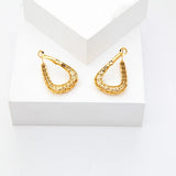 Twisted Hollow Hoop Earrings Women Piercing Jewelry Gift