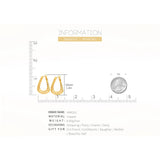 Twisted Hollow Hoop Earrings Women Piercing Jewelry Gift