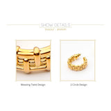 Weave Texture Hoop Earrings For Women Circle Hoops Earring Jewelry