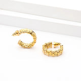 Weave Texture Hoop Earrings For Women Circle Hoops Earring Jewelry