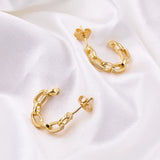 925 Silver Pav? Style Link Earrings