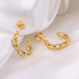 925 Silver Pav? Style Link Earrings