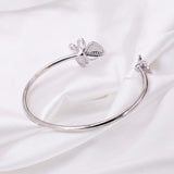 925 Sterling Silver Butterfly Bracelet Adjustable Size Jewelry