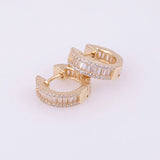 925 Sterling Silver Zircon Earrings for Party Wedding
