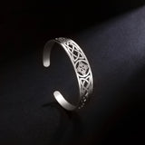 Celtic Knot Bracelet Ladies Stainless Steel Witchcraft Amulet Jewelry