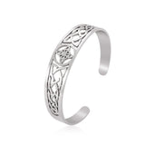 Celtic Knot Bracelet Ladies Stainless Steel Witchcraft Amulet Jewelry