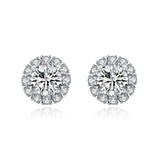 S925 Silver Cat Stud Earrings For Women