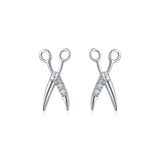 S925 Silver Cat Stud Earrings For Women