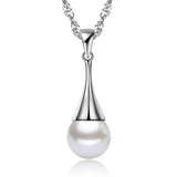 VE Pearl Teardrop Pendant Necklace Jewelry