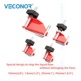 4PCS U Shape Fluid Line Clamper Tool Kit Fuel Vacuum Transmission Brake