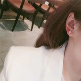 925 Silver Star Earrings Set Micro Zircon Party Jewelry