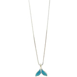 925 Silver Necklace for Women Girl Sea Whale Mermaid Tail
