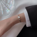 925 Stamp Silver Bracelet for Women - Shell Birthday Gift Jewelry