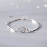 925 Stamp Silver Bracelet for Women - Shell Birthday Gift Jewelry