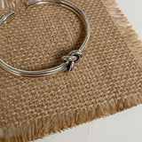 925 Silver Knot Bracelet Double Layer